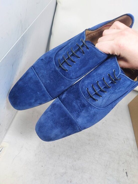Christian Louboutin Blue Suede Greggo Oxford Shoe main image 9